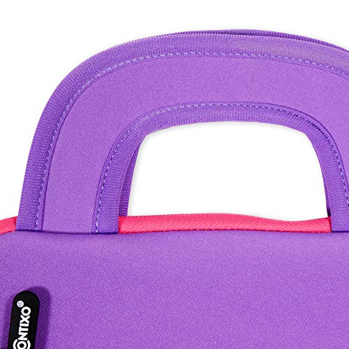 Contixo 10" Protective Sleeve Bag - Compatible with K102 & K103 Kids Tablets, Shockproof & Water-Resistant Carrying Case (Purple) - color: Purple