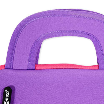 Contixo 10" Protective Sleeve Bag - Compatible with K102 & K103 Kids Tablets, Shockproof & Water-Resistant Carrying Case (Purple) - color: Purple