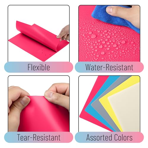 Mr. Pen- Plastic Folders with Pockets, 5 pcs | Aesthetic File Folder with Business Card Slot, 2-Pocket Folder, Back to School, Office, Filing Supplies - color: Tropical Paradise, size: 5 Pack