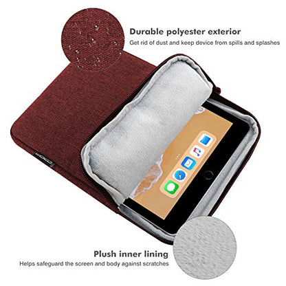 MoKo 9-11 Inch Tablet Sleeve Bag Carrying Case Fits New 11inch iPad Air M4, iPad A16 2025, iPad Pro 11 M4, Air 5/4/3, iPad 10/9/8th Gen, Tab S8/S9 11", Tablet Carrying Case, Wine Red - color: Wine Red, size: 9-11 inch
