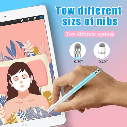 Bopomofo 3PCS Stylus Pen for Touchscreen,High Sensitivity & Precision | Metal Barrel,Fiber Tip,No Charging,Compatible with iPhone iPad Android Microsoft Surface Nintendo Switch Touch Screen - color: C-Purple/Pink/Blue