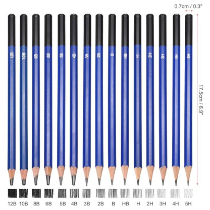 PATIKIL HB Drawing Pencils for Sketching, 12PCS Sketch Pencils for Drawing Art Pencils Graphite Wood Pre-sharpened for Drawing Sketching Artists, HB Pencils - size: 1 Count (Pack of 1), style: HB