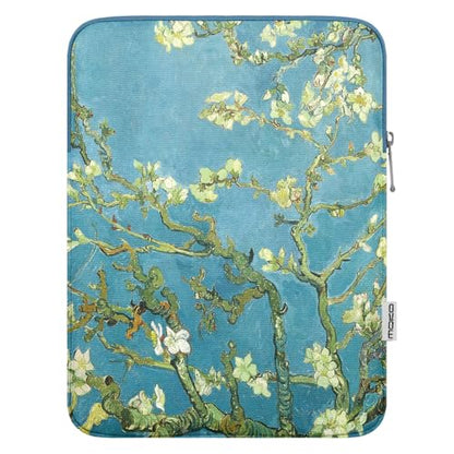 MoKo 9-11 Inch Tablet Sleeve Bag Carrying Case Fits New 11inch iPad Air M4, iPad A16 2025, iPad Pro 11 M4, Air 5/4/3, iPad 10/9/8th Gen, Tab S8/S9 11", Tablet Carrying Case, Apricot Flower - color: Apricot Flower, size: 9-11 inch