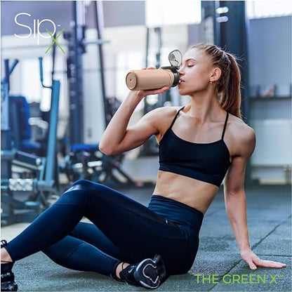 SIPX Stainless Steel Water Bottle, 18oz, Peach, Reusable, BPA-Free, Keeps Cold 24hr, Triple Insulated, Leak Proof Straw Lid, Sustainable Material, Hiking - color: Pink