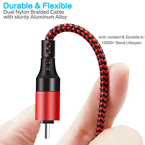 Travel Essentials, USB C Multi Charging Cable[3Pack 4ft] 6 in 1 USB A/C to USB C/Micro USB Connector Multiple Charger Cord for Cell Phone/Galaxy/PS/iPads and More
