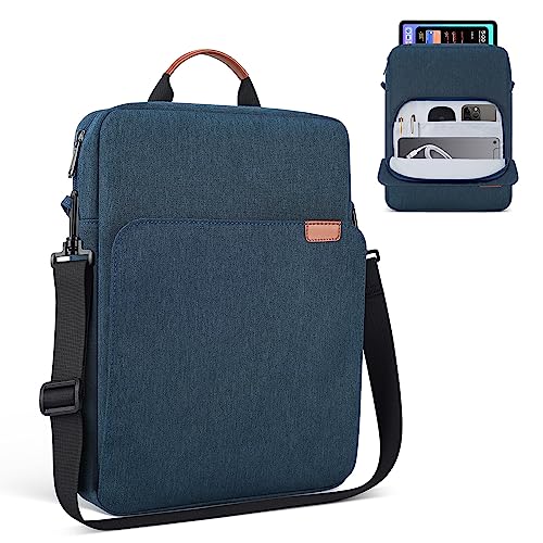 12.9-13 Inch iPad Carrying Bag for 2026 13 inch iPad Air M4 M3 M2 & iPad Pro M4 M5 with Magic Keyboard, iPad Pro 12.9, Travel Shoulder Sleeve Case Bag, Navy Blue - color: Navy Blue, size: 12.9-14 inch