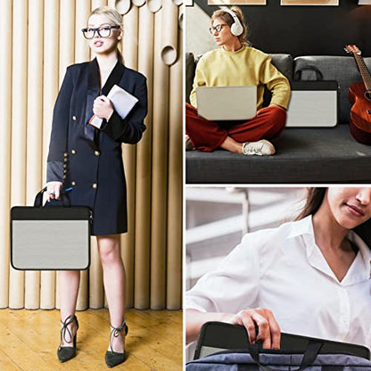 Laptop sleeve 15.6 inch, Laptop Case, laptop bag, Durable Shockproof Protective Computer Cover Carrying Bag Briefcase for 15" 15.6" HP Asus Acer Dell Lenovo Laptop Notebook Ultrabook, (Black/Grey) - color: Black/Grey, size: 15.6 inch