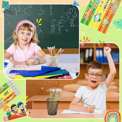 Tenceur Second Grade Pencils, 48 Pcs 2nd Graders Pencils with Erasers, 3 Motivational Designs, Welcome to Second Grade Student Gifts from Teacher, Classroom Rewards Back to School Supplies - color: 2nd Graders