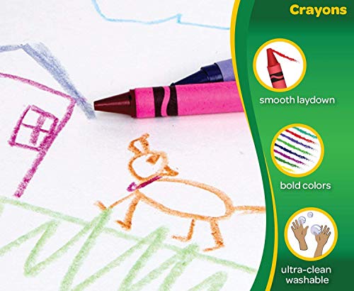 Crayola Bulk Ultra Clean Washable Crayons, Back to School Supplies, 12 Packs of 24 Count