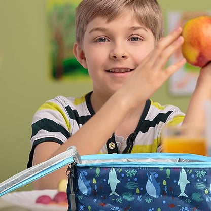 CaCTOUR Lunch Box Kids,Premium Insulated Lunch Bag for Girls Boys,Soft Bag Mini Cooler Back to School Thermal Reusable Lunch Bag for Work School Picnic (Shark) - color: C-Shark