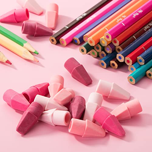 Mr. Pen- Pencil Erasers Toppers, 120 Pack, Pink Shades, Erasers for Pencils | Pencil Top Erasers, Pencil Eraser - color: Pink Shades, size: 120 Pack