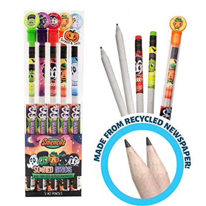 Halloween Smencils Cylinder - HB #2 Scented Smelly Pencils, 50 Count - Gifts for Kids, Party Favors, Classroom Rewards - color: Halloween