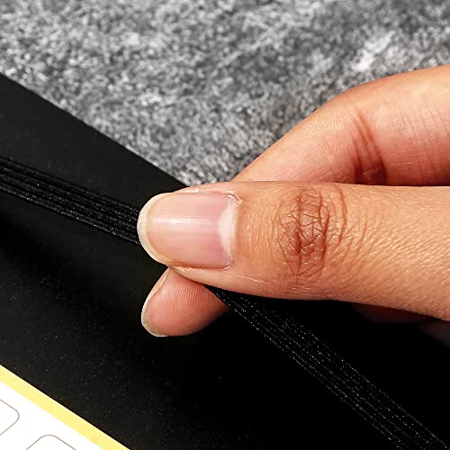 Dot Grid Spiral Notebook A5 Spiral Bullet Dotted Journal 160 Pages Thick Dot Paper Notebooks Plastic Hardcover Spiral Notebook 5x7 Wire Bound Notebooks for Note Taking School Office Supplies,Black - color: Black, style: B - Dotted - A5