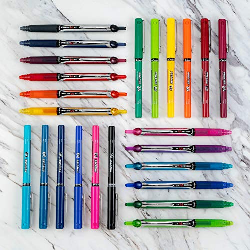 PILOT, Precise V5 RT Refillable & Retractable Rolling Ball Pens, Extra Fine Point 0.5 mm, Green, 12 Count (Pack of 12) - color: Green, size: 12 Count (Pack of 12)