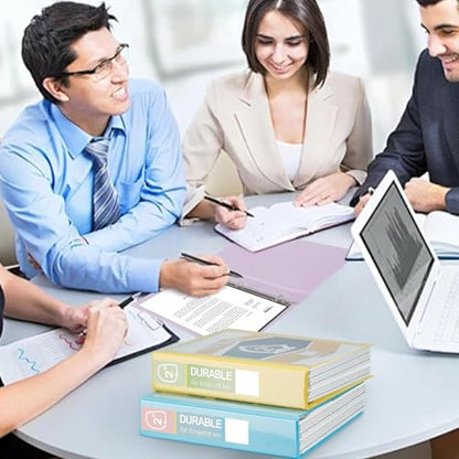 Zzrywuty Durable 3 Ring Binder,2 Inch,Economy 4 Pack,Each Holds 400 Pages,D-Ring Presentation View Binders for Office,School,Home (Pink) - size: 2 Inch, style: Pink