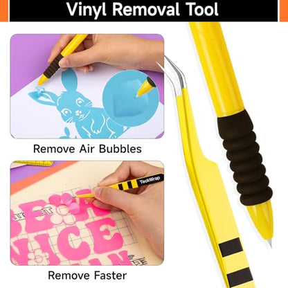 TECKWRAP Paper Cutter & A4 Trimmer – Straight Cutter for Paper with Craft Tool Kit, Squeegee, Removal Pen & Tweezers for Scrapbooking, DIY Crafts, Card Making, Labels, Gift Cards, Cardstock & Photos