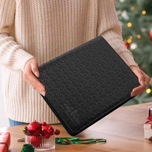 Toploader Binder,Toploader Hard Cases, 9-Pocket Pages Sleeves Hold up 288 Cards.Toploader Card Binder with Sleeves for “3×4” rigid，Card Holder(black) - color: black3, size: 9 Pocket 288 Toploader