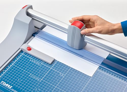 Dahle 446 Premium Rotary Trimmer, 36" Cut Length, 25 Sheet Capacity, Self-Sharpening, Automatic Clamp, German Engineered Paper Cutter