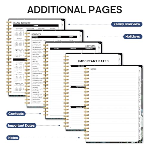 Planner 2026-2027, Academic Year Monthly and Weekly Calendar Planner, Jul 2026 - Jun 2027, Hardcover Teacher Student Planning Agenda book with Tabs, Perfect for School Office Supplies, 6.3" x 8.5" - Celestial - color: E-Celestial, size: (6.3"x8.5")a5