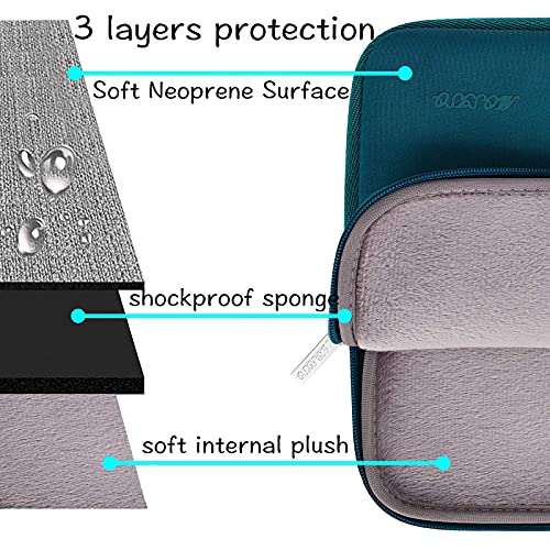 MOSISO Laptop Case 13 inch, 13 inch Laptop Sleeve Bag Compatible with MacBook Neo/Air M5 M4 M3 M2 M1 2026-2018 / Pro M2 M1 2026-2016, Neoprene Computer Sleeve Bag with Small Case, Deep Teal - color: Deep Teal, size: 13 inch