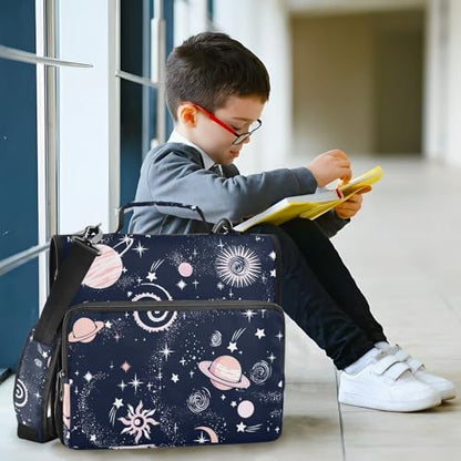 3 Ring Zipper Binder with Shoulder Strap Plant 2 Inch Zippered Binder Bag 500 Sheet Capacity Multi Pockets for School Supplies - color: Multi2