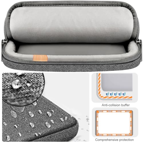 Hseok Laptop Case 15 15.6 16 inch Sleeve with Handle and Hidden Straps,Compatible with MacBook Neo 16",MacBook Pro Air 16" 15", 360°Protective PC Briefcase with 4 Pockets for Accessories,Grey - color: Gray