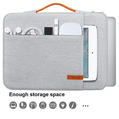 Lacdo 360° Protective Laptop Sleeve Case for 13 inch MacBook Air M5 A3449 (2026), M4 A3240 2025, M3 A3113 A2681 A2337 | 13" MacBook Neo A18 Pro A3404 (2026) | iPad Air/Pro 13 M5 Computer Bag, Gray - color: Gray, size: New MacBook Air/Neo/Pro 13 Inch