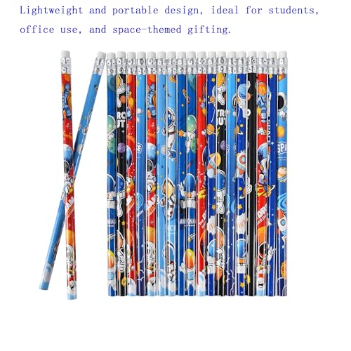 72PCS Wooden cased Pencils for Kids with Erasers, Wood Pencils for School,Drawing,Gift (72PCS) (Outerspace, 72) - style: Outerspace
