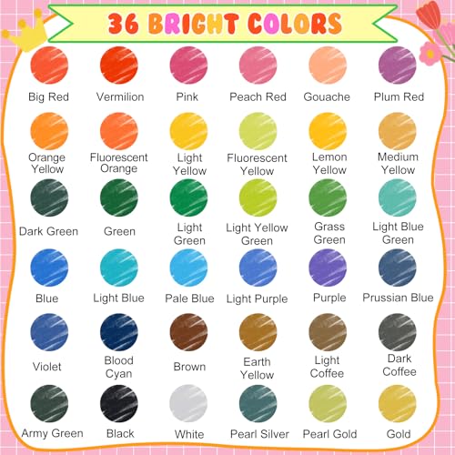 36 Color Silky Twistable Crayons Washable Easy Grip for Artist, Multicultural Pastel Gel Crayons, Art Supplies Coloring Gift