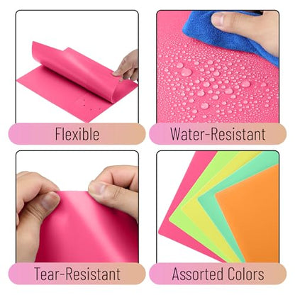 Mr. Pen- Plastic Folders with Pockets, 5 pcs | Aesthetic File Folder with Business Card Slot, 2-Pocket Folder, Back to School, Office, Filing Supplies - color: Flower Stalk, size: 5 Pack