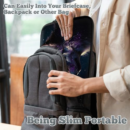 Laptop Sleeve Case Bag 13 inch, Magic Wolf Slim Carrying Case Durable Handbag Travel Laptop Bag for 13 inch MacBook Air M3/M2/Pro M2/ 13" iPad Pro/Air M4/M2 2024 - color: Magic Wolf, size: 13 inch