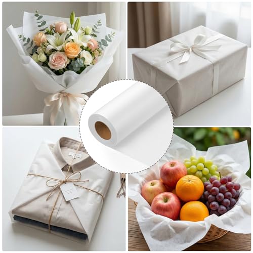 Tracing Paper Roll 36 in × 35 yd, White Translucent Paper for Sewing | 26gsm Tear-Resistant Paper, Smooth Smudge-Free Surface, Easy Pattern Transfer for Sewing, Drawing, Wrapping - size: 36in x 35yd