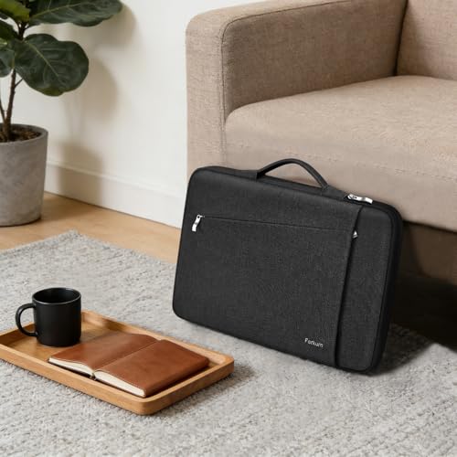 Ferkurn Laptop Case Sleeve for Men Women Chromebook Case Compatible with MacBook Air/Pro Lenovo Surface HP Dell ASUS Acer, 14 inch, Black - color: Black, size: 14 inch