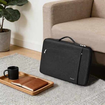 Ferkurn Laptop Case Sleeve for Men Women Chromebook Case Compatible with MacBook Air/Pro Lenovo Surface HP Dell ASUS Acer, 14 inch, Black - color: Black, size: 14 inch
