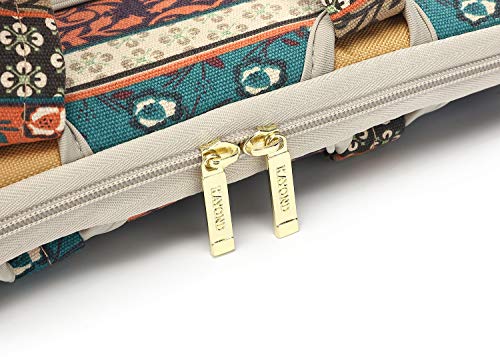 kayond Red Bohemia Patten Waterproof Laptop Shoulder Messenger Bag Case Sleeve for 12 Inch 13.3 Inch Laptop - color: Red Bohemia, size: 13-13.3 inch