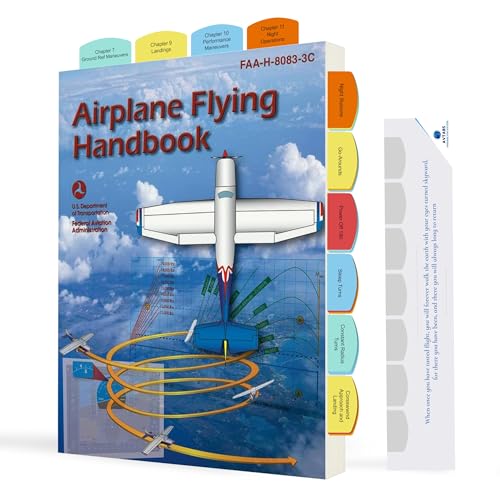 Airplane Flying Handbook (AFH) – Pre-Tabbed FAA Training Manual with Color-Coded Tabs, Clear Diagrams & Checklists for Student Pilots, Flight Instructors & Aviation Training 100 tabs Set - style: pre-tabbed AFH