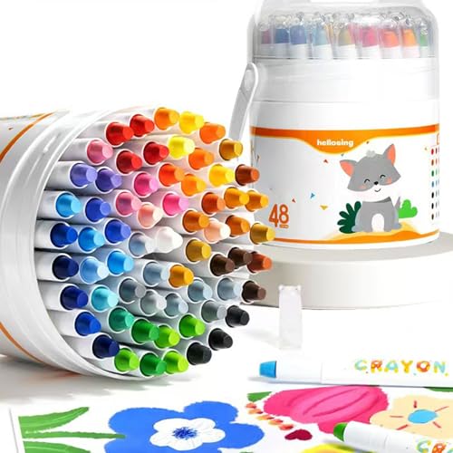 Twistable Crayon, Smooth Gliding Drawing Crayon Water Cleanable Washable CrayonSet, Perfect for Youngly Artists and Beginner Smooth Coloring - color: 12 Colors
