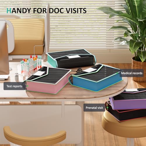 ThinkTex Plastic Expanding File Folder, Black Transparent Envelopes with Snap Closure,Suitable for Home, Office, School and Hospital, Large Capacity，No Dividers, Two-Tone, Fit Letter/A4 Size-5Pcs - color: 5pcs-black-b1