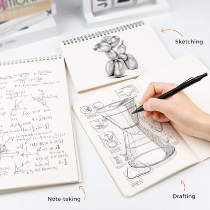 Four Candies 2PCS 0.5mm & 0.7 mm Metal Mechanical Pencils Set, 360PCS Lead Refills, 12 Erasers, Cool Lead Pencil with Case for School Writing, Sketching, Technical Work, Art Projects, Black - color: Black