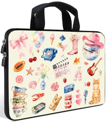 AMARY Laptop Sleeves 11.6" 12" Laptop Handle Bag Neoprene Notebook Carrying Pouch Chromebook Sleeves case (AMR12-30) - color: AMR12-30