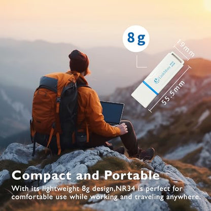 LinkMore 64GB NR34 USB3.2 USB 3.1Flash Drive, Read up to 120MB/s, Write up to 60MB/s, Thumb Drive - color: White(NR34- High Speed), size: 64GB