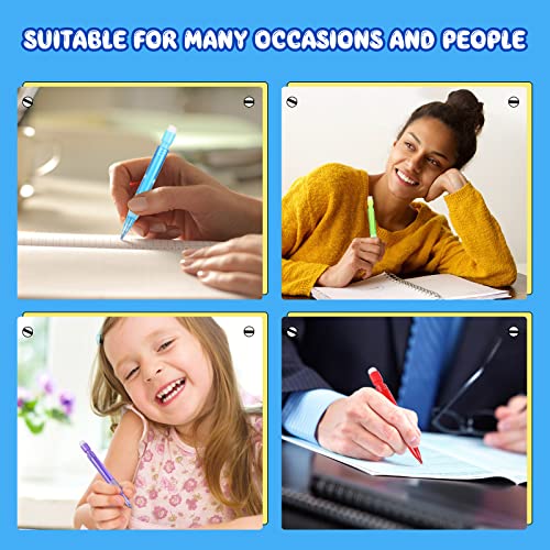 Gersoniel 32 Pieces Assorted Mini Mechanical Pencils 0.7 mm Automatic Pencils with Mini Erasers Pens Stationery Supplies for Home Office School Writing Drawing Drafting