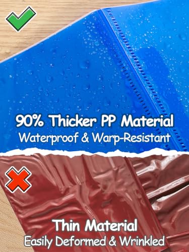 Apipi 24 Pcs Take Home Folders with Pockets for Elementary Students, Blue | Durable Kindergarten Parent-Teacher Communication Plastic Folders, Back to School Teacher Supplies for Classroom - color: Blue