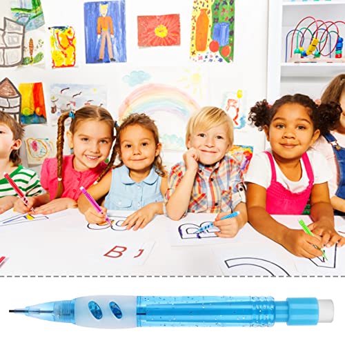 cobee® 12 Pcs Mini Mechanical Pencils 0.7 mm Automatic Pencils with Erasers Small Pencil with Silicone Handguard for Writing Drawing Sketching