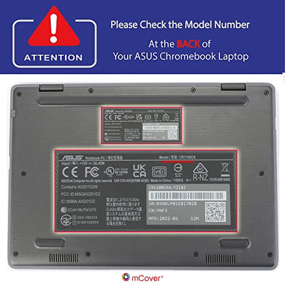 mCover Case Compatible for 2022~2023 11.6" ASUS Chromebook CR1 (CR1100CA or CR1100FA) Series Laptop Computers ONLY (NOT Fitting Any Other ASUS Models) - Blue - color: Blue