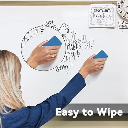 Dry Erase Markers Fine Tip - 24 Pack Fine Point Thin Black White Board Markers Bulk, Low Odor Whiteboard Markers for Office Classroom School White Board