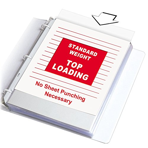 C-Line Top Loading Standard Weight Poly Sheet Protectors, Clear, 8.5 x 11 Inches, 25 per Pack (05047) - color: Clear, size: Pack of 25