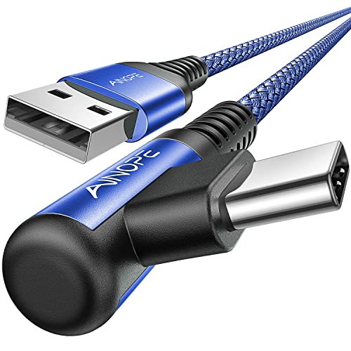 AINOPE [2 Pack 10FT] USB C Cable 3.1A C Charger Cable Fast Charging Right Angle Nylon Braided USB to USB C Compatible with Galaxy S22 S21 S10, Note 10 9 A51 LG G8 G7 Charging Cord - color: Blue, size: 10FT+10FT