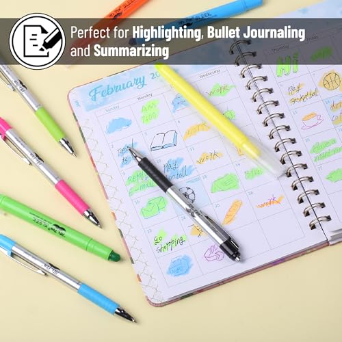 Mr. Pen- Bible Highlighters and Pens No Bleed, 8 Pack | Colorful Ink Pens 0.7mm for Highlighting, Bullet Journaling, Note-Taking, Summarizing, Bible Study, Planning