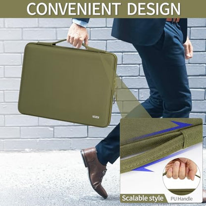 Hard Laptop Sleeve Case for 13.6" MacBook Air, 14" MacBook Pro | Fit MacBook Air M2/M3 A2681 A3113, 14" MacBook Pro M4/M3/M2/M1 Pro/Max A3112 A3401 A3185 A2992 A2918 A2779, Water-Resistant - color: Green